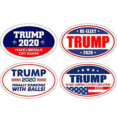 Shape set 4 tump 2020 RE-ELECT factory wholesale high quality souvenir fridge magnet, keep America big hotsale magnetic sticker
